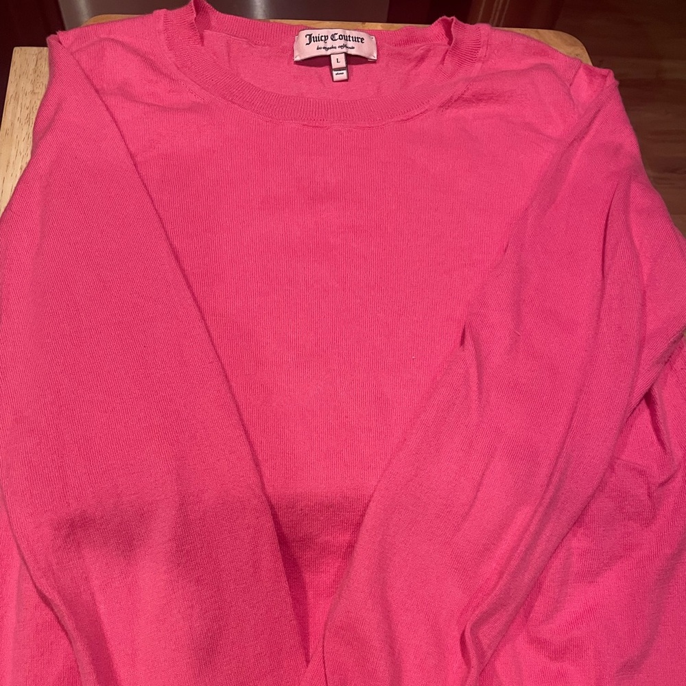 Juicy couture sweater large, hot pink